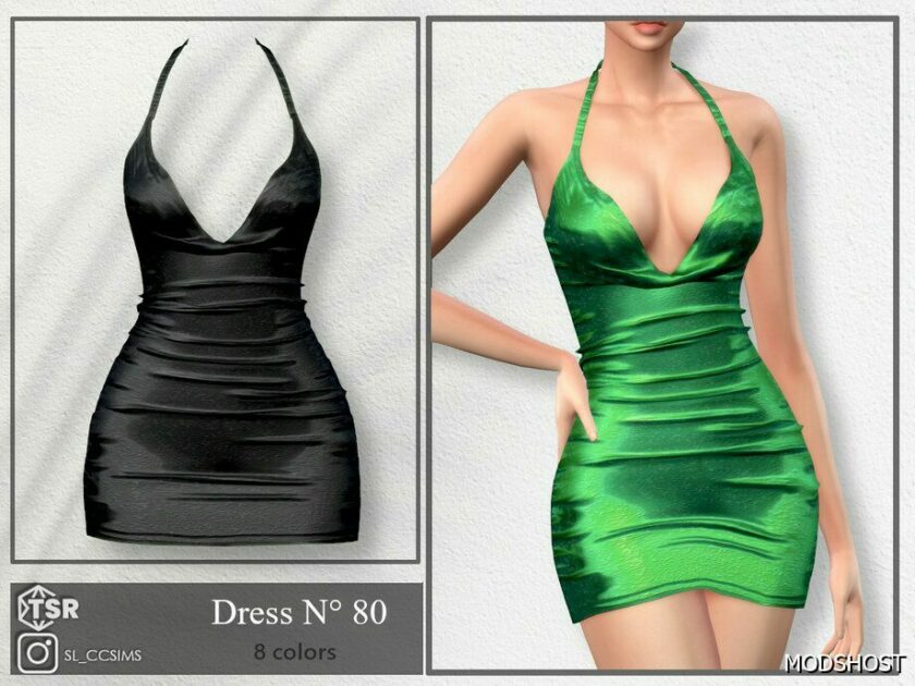 Sims 4 Teen Clothes Mod: Sl_Dress_80 (Featured)