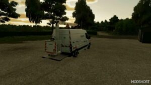 FS22 Renault Vehicle Mod: Master 2020 Sogetrel (With Basket) (Image #2)