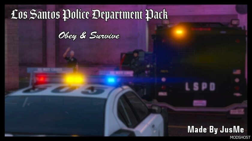 GTA 5 Vehicle Mod: LOS Santos Police Department Pack Add-On | Template | Lods V1.1.1 (Featured)