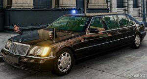 BeamNG Mercedes-Benz Car Mod: W140 Pullman (Sedan+Limousine) 0.31 (Featured)