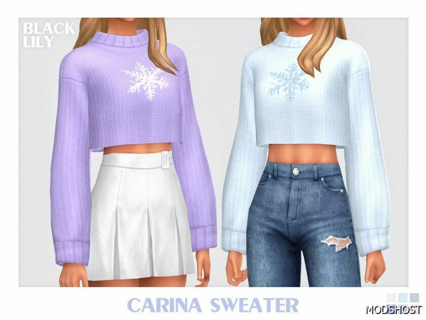 Sims 4 Everyday Clothes Mod: Carina Sweater (Featured)