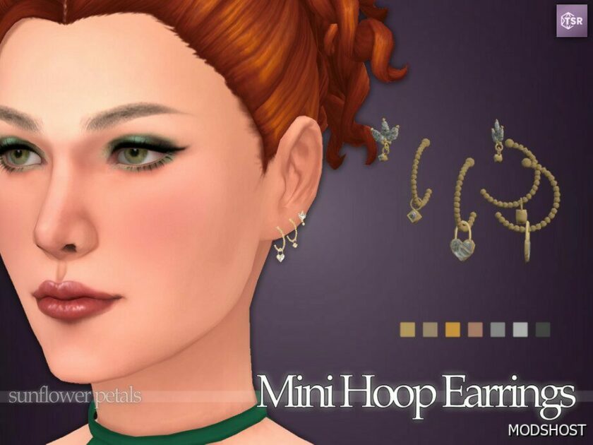 Sims 4 Accessory Mod: Mini Hoop Earrings (Featured)