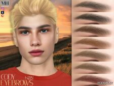 Sims 4 Male Hair Mod: Cody Eyebrows N281 (Featured)