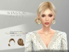 Sims 4 Female Hair Mod: Wings EF0115 Loose and Messy Updo (Featured)