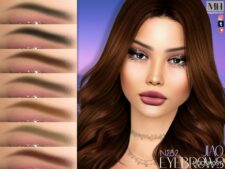 Sims 4 Eyebrows Hair Mod: Jiao Eyebrows N282 (Featured)