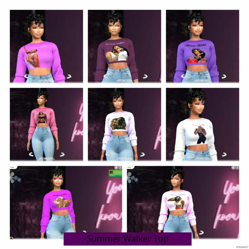 Sims 4 Clothes Mod: Summer Walker Top (Featured)