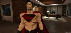 GTA 5 Player Mod: Superman Future State Addon PED (Featured)