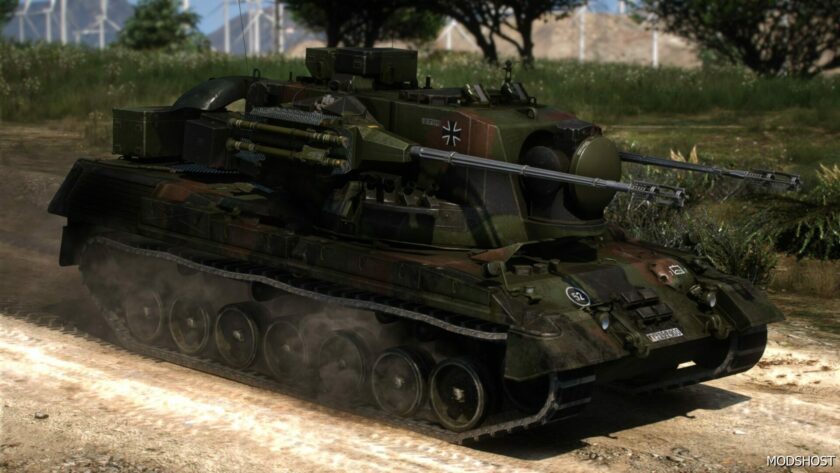 GTA 5 Vehicle Mod: Flakpz Gepard Add-On (Featured)