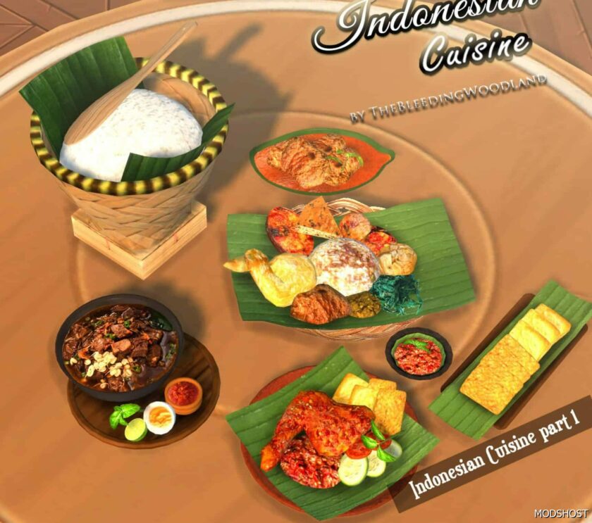 Sims 4 Object Mod: Indonesian Cuisine (Part 1) (Featured)