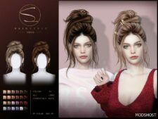 Sims 4 Female Mod: Updo Hairstyle 03012024 (Featured)