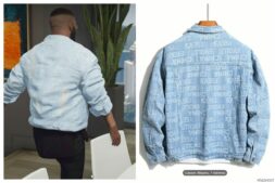 GTA 5 Player Mod: Mini Pack Denim Jacket for Franklin (Image #4)