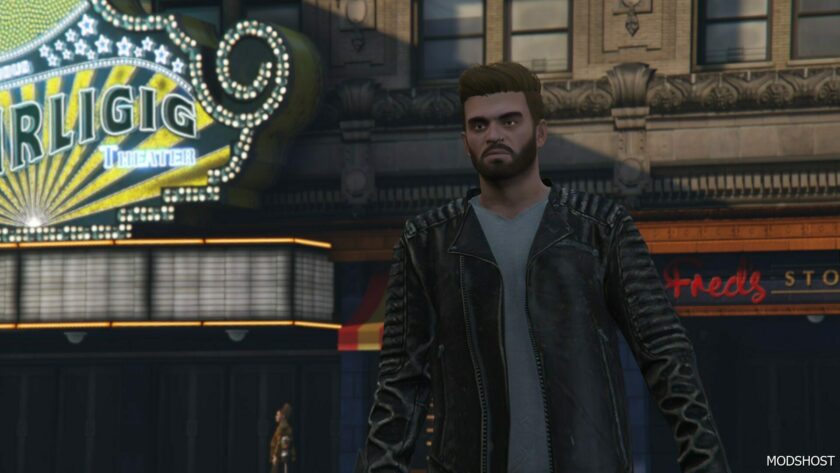 GTA 5 Player Mod: Trevor | Biker Jacket V1.1 (Featured)