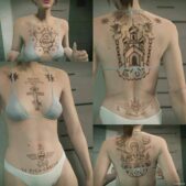 GTA 5 Player Mod: Russian Prison Tattoo Pack for MP Male / Female (Image #3)