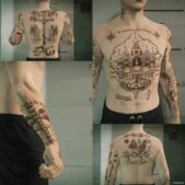 GTA 5 Player Mod: Russian Prison Tattoo Pack for MP Male / Female (Image #4)