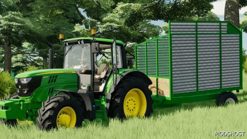 FS22 Mod: Crooks Single Axle Silage Trailer V1.3 (Featured)