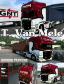 ETS2 Scania Mod: T. VAN Mele Skin Pack (Featured)