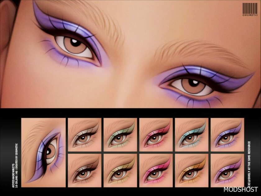 Sims 4 Female Makeup Mod: Eyeshadow N275 (Featured)