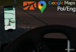 ETS2 ProMods Mod: Google Maps for Phone Light Version Promods (Featured)