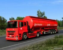 ETS2 Trailer Mod: Ceypetco Fuel Bowser Tanks (Image #2)