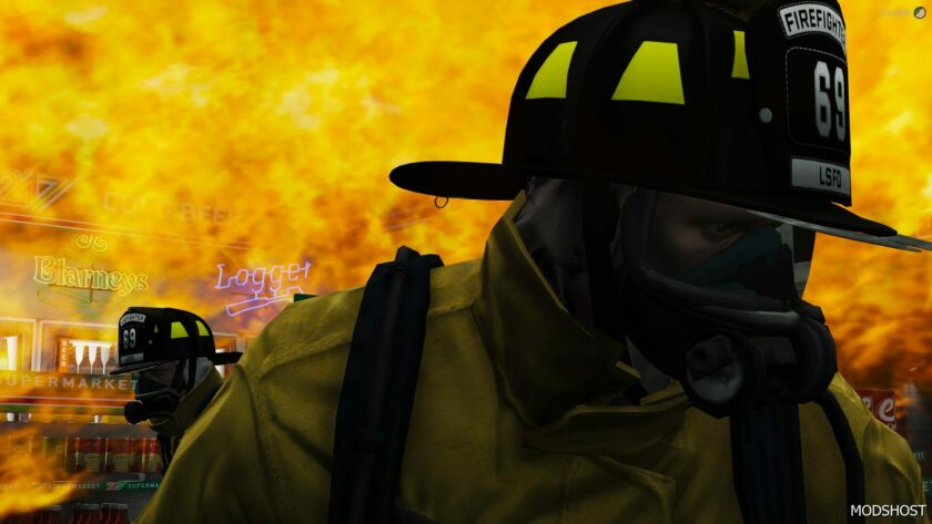 GTA 5 Player Mod: EUP Traditional Fire Helmet (Featured)