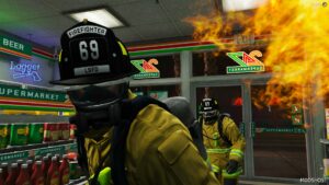 GTA 5 Player Mod: EUP Traditional Fire Helmet (Image #2)