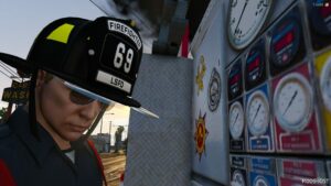 GTA 5 Player Mod: EUP Traditional Fire Helmet (Image #5)