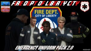 GTA 5 Player Mod: Fire Dept of Liberty City EUP Pack V2.0 (Featured)