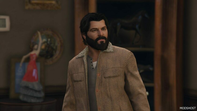 GTA 5 Player Mod: Michael | Wool Jacket V1.1 (Featured)