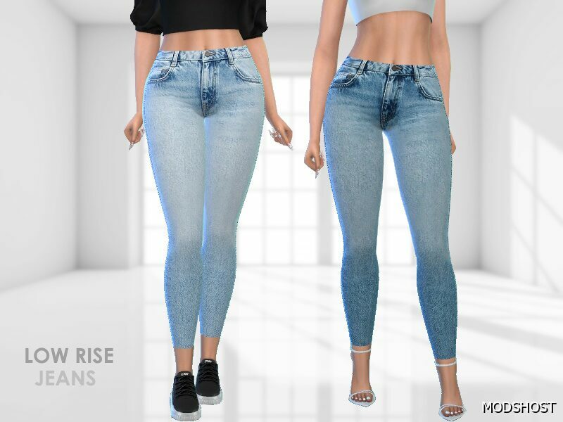 Sims 4 Everyday Clothes Mod: LOW Rise Jeans (Featured)