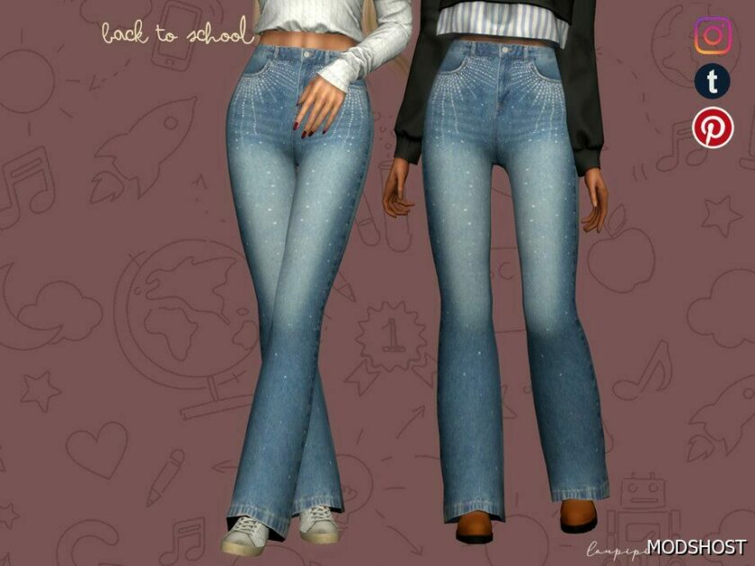 Sims 4 Female Clothes Mod: Jeans – MBT66 (Featured)