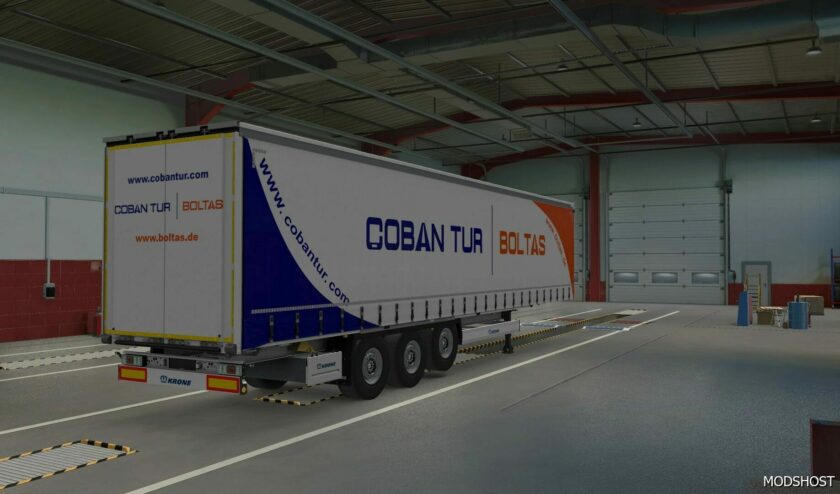 ETS2 Krone Skin Mod: COBANTUR Kone Trailer 1.49 (Featured)