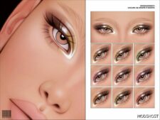 Sims 4 Female Makeup Mod: Eyeshadow N274 (Featured)