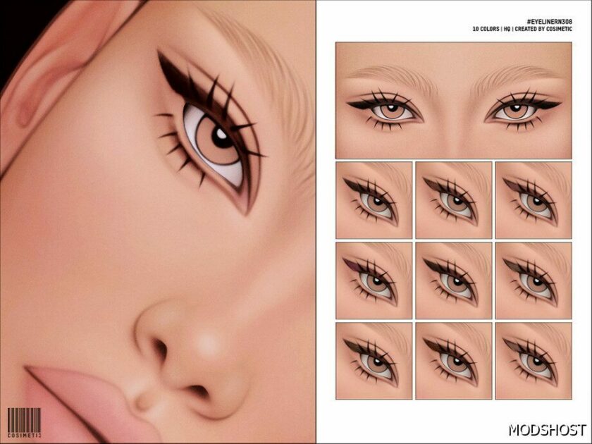 Sims 4 Eyeliner Makeup Mod: N308 (Featured)