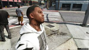 GTA 5 Player Mod: 21 Savage Face Texture V1.1 (Image #2)