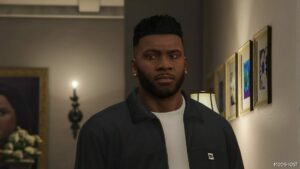 GTA 5 Player Mod: Franklin | Short Afro Fade (Featured)