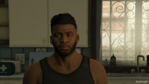 GTA 5 Player Mod: Franklin | Short Afro Fade (Image #3)