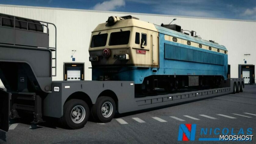 ETS2 Mod: Nicolas Tractomas TR8X8 + Multi Axle Line Large Load Trailer 1.49 (Featured)