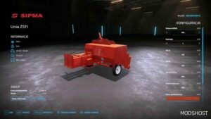 FS22 Sipma Implement Mod: Unia Z511/Sipma Z224/1 (Featured)