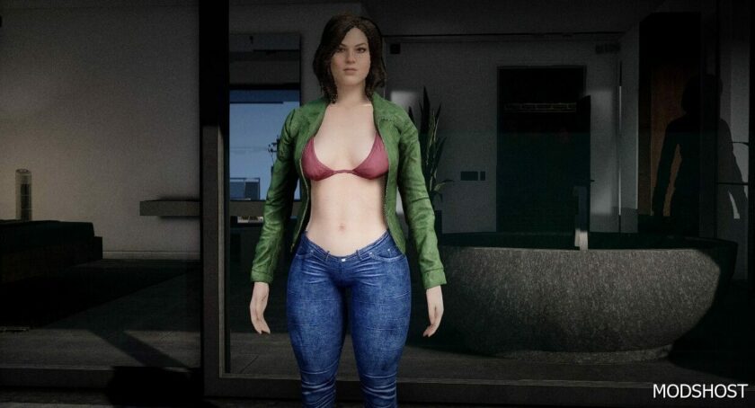 GTA 5 Player Mod: Custom Female PED for SP / Fivem V Beta (Featured)