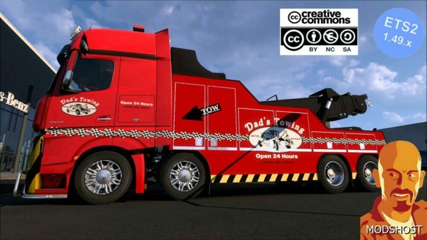 ETS2 Mercedes-Benz Mod: Actros Mpiv Cranetruck ETS2 1.49 (Featured)