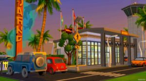 Sims 4 House Mod: Municipal Airport (Featured)