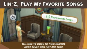 Sims 4 Mod: Lin-Z – Play My Favorite Songs (Featured)