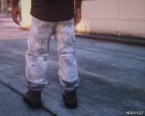 GTA 5 Player Mod: Balenciaga Jeans Pack (Raver, Slashed, Graffiti) (Image #4)