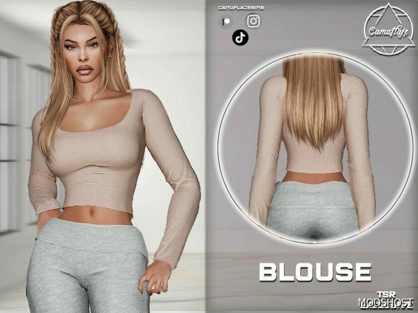 Sims 4 Everyday Clothes Mod: Casual Blouse & Pants – SET 397 (Featured)