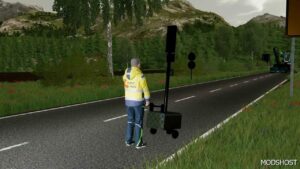 FS22 Mod: Mobile Construction Site Traffic Lights V1.1 (Featured)