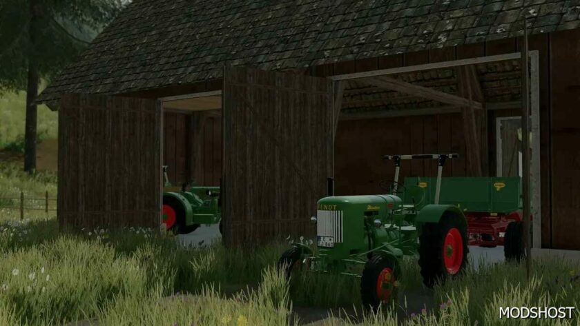 FS22 Placeable Mod: Small Barn with Stable (Featured)