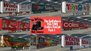 ATS Skin Mod: The Godfather’s TSA SWR Trailers Paintjob Pack 1 V1.1 (Featured)