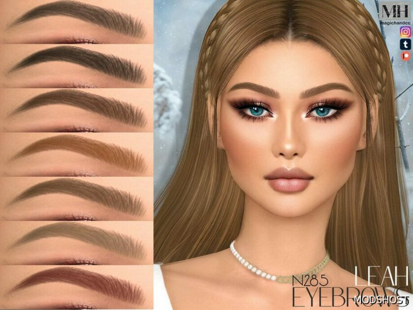 Sims 4 Eyebrows Hair Mod: Leah Eyebrows N285 (Featured)