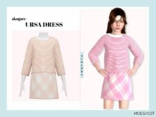 Sims 4 Dress Clothes Mod: Ursa Dress (Featured)