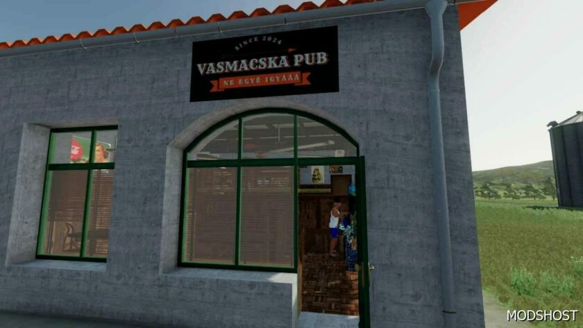 FS22 Placeable Mod: Vasmacska PUB Animated (Featured)